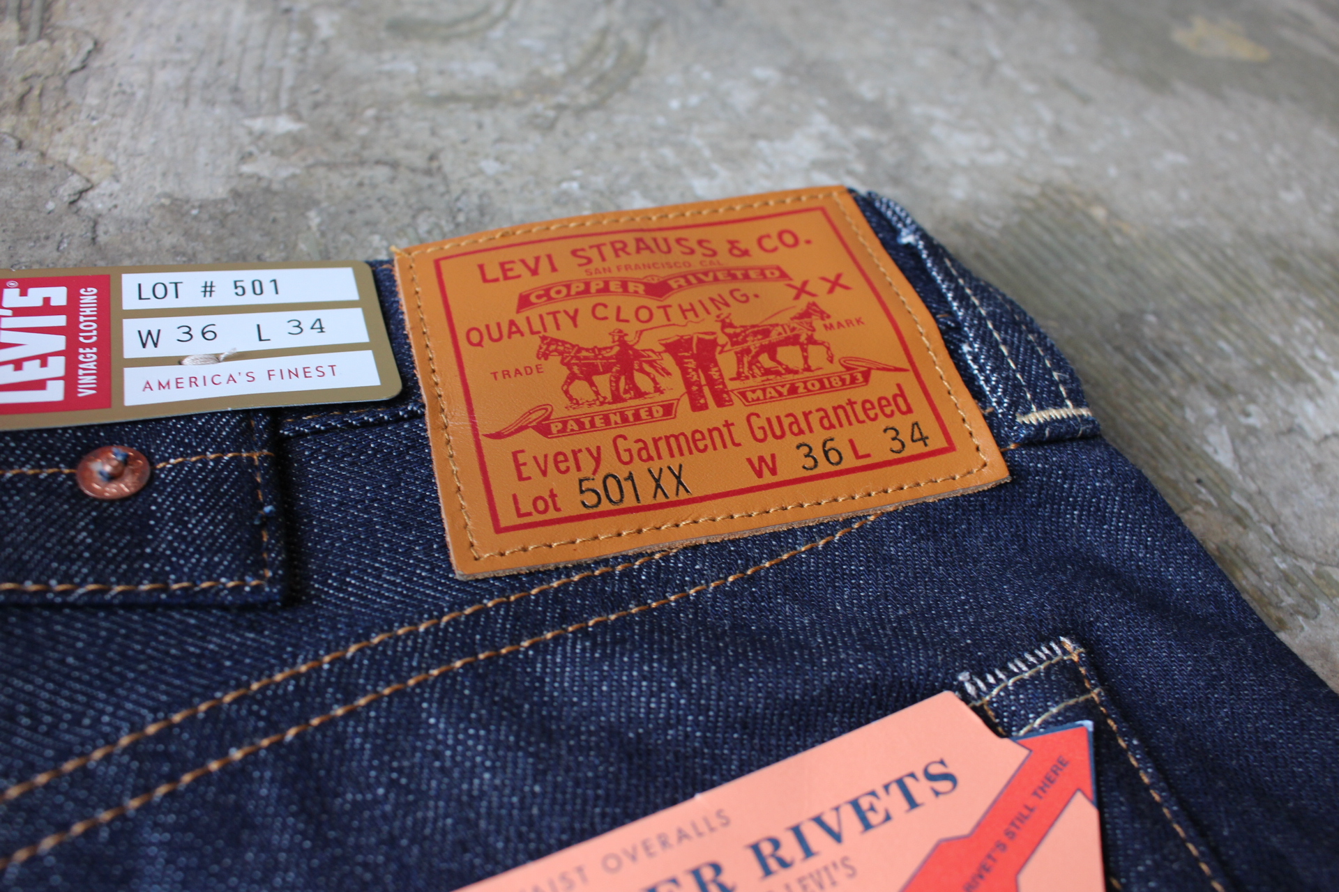 Jeans Levi's LVC 1933 501XX Heath - Édition Limitée 2006 - Taille S - Neuf Avec étiquettes
